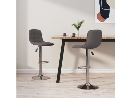 vidaXL Barové židle 2 ks taupe textil