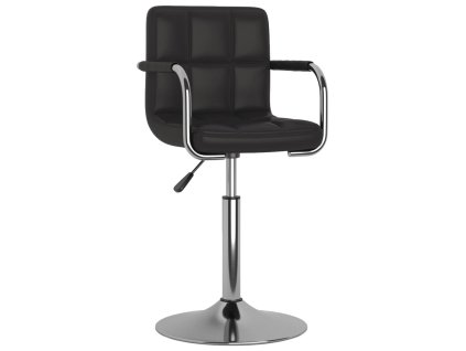 vidaXL Jídelní židle černá umělá kůže