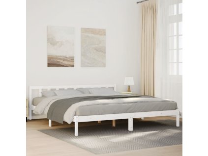 vidaXL Prodloužený rám postele bez matrace bílý 180 x 210 cm borovice