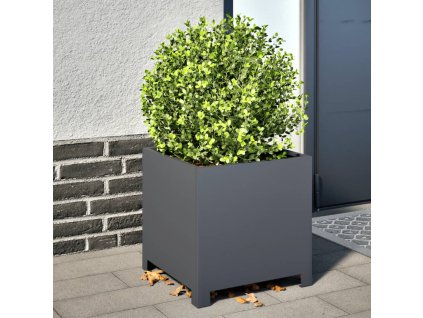 vidaXL Zahradní truhlíky 2 ks antracitové 40 x 40 x 40 cm ocel