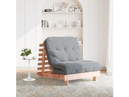 vidaXL Futonová rozkládací pohovka s matrací 80x206x11 cm douglaska