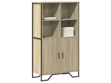 vidaXL Highboard dub sonoma 79,5 x 35,5 x 137,5 cm kompozitní dřevo
