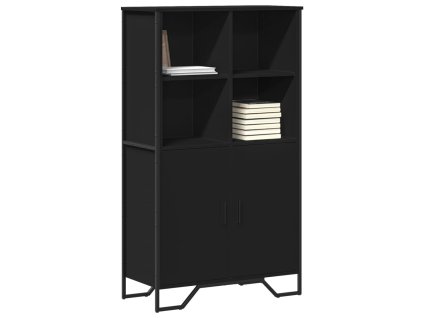 vidaXL Highboard černý 79,5 x 35,5 x 137,5 cm kompozitní dřevo