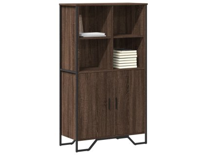 vidaXL Highboard hnědý dub 79,5 x 35,5 x 137,5 cm kompozitní dřevo