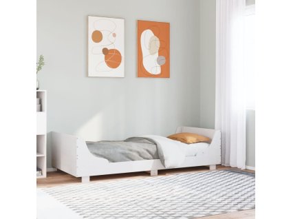 vidaXL Postel bez matrace bílá 90 x 200 cm masivní borovice