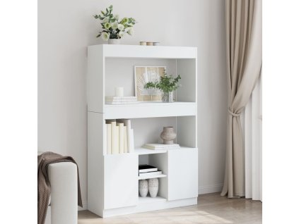 vidaXL Skříň highboard bílá 92 x 33 x 140 cm kompozitní dřevo