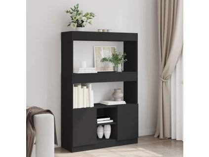 vidaXL Skříň highboard černá 92 x 33 x 140 cm kompozitní dřevo