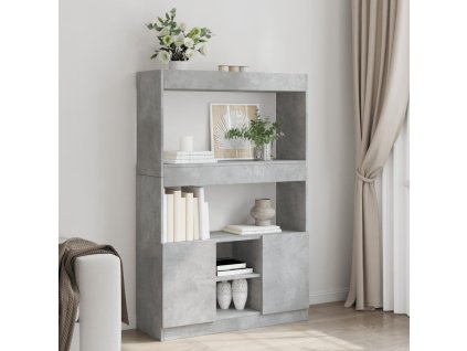 vidaXL Skříň highboard betonově šedá 92 x 33 x 140 cm kompozitní dřevo
