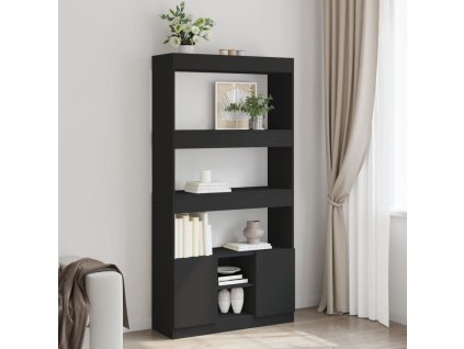 vidaXL Skříň highboard černá 92 x 33 x 180 cm kompozitní dřevo