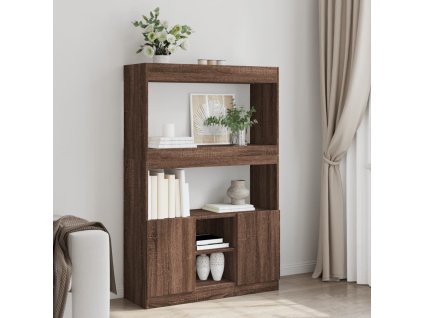 vidaXL Skříň highboard hnědý dub 92 x 33 x 140 cm kompozitní dřevo