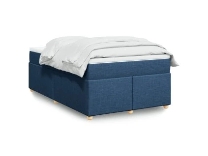 vidaXL Box spring postel s matrací černá 120x190 cm textil