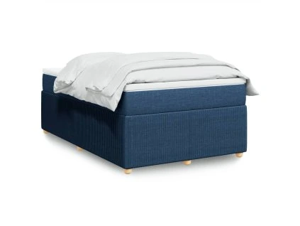 vidaXL Box spring postel s matrací černá 120x190 cm textil