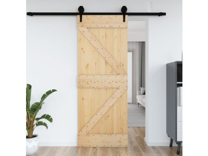 vidaXL Dveře NARVIK 70 x 210 cm masivní borové dřevo