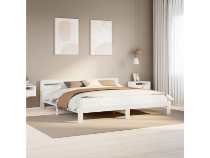 vidaXL Postel bez matrace bílá 180 x 200 cm masivní borovice