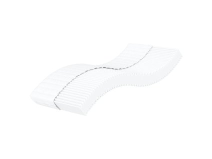 vidaXL Pěnová matrace bílá 90 x 210 cm tvrdost H2 H3