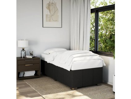 vidaXL Rám postele bez matrace černá 80 x 200 cm textil