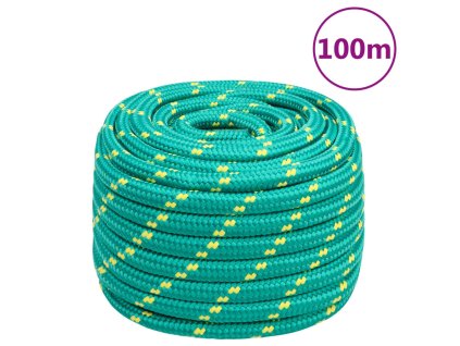vidaXL Lodní lano zelené 20 mm 100 m polypropylen