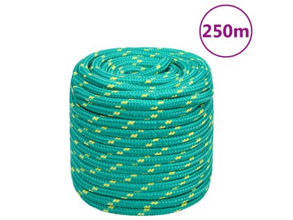 vidaXL Lodní lano zelené 16 mm 250 m polypropylen