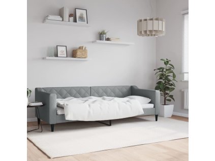 vidaXL Válenda světle šedá 80 x 200 cm textil