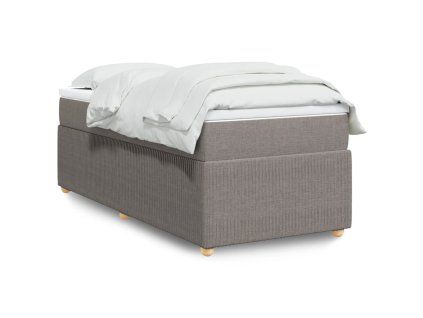 vidaXL Box spring postel s matrací taupe 80x200 cm textil