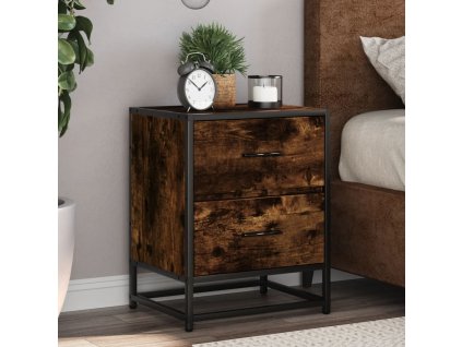 vidaXL Noční stolky 2 ks kouřový dub 40 x 31 x 50 cm kompozitní dřevo