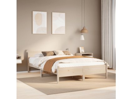 vidaXL Postel bez matrace 160 x 200 cm masivní borovice