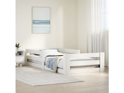vidaXL Postel bez matrace bílá 70 x 140 cm masivní borovice