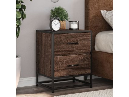vidaXL Noční stolky 2 ks hnědý dub 40 x 31 x 50 cm kompozitní dřevo