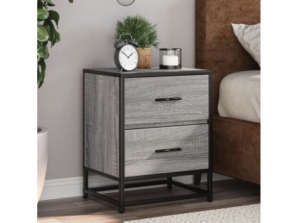 vidaXL Noční stolky 2 ks šedé sonoma 40 x 31 x 50 cm kompozitní dřevo