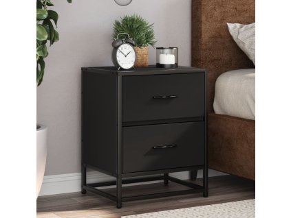 vidaXL Noční stolky 2 ks černé 40 x 31 x 50 cm kompozitní dřevo