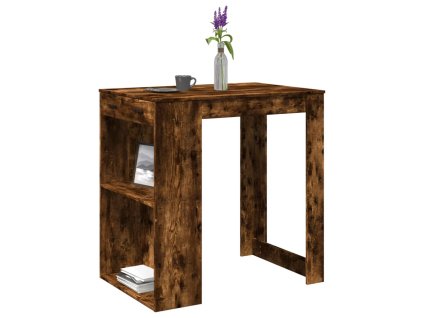 vidaXL Barový stůl kouřový dub 102 x 70 x 103,5 cm kompozitní dřevo