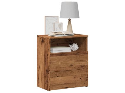 vidaXL Noční stolky 2 ks old wood 50 x 32 x 60 cm kompozitní dřevo