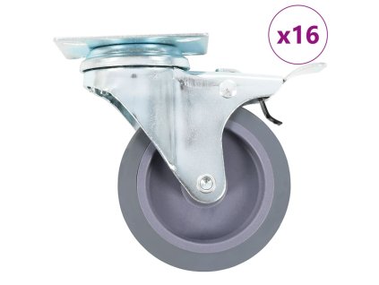 vidaXL 16 ks otočná kolečka 75 mm