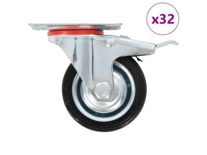 vidaXL 32 ks otočná kolečka 75 mm