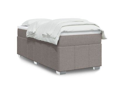 vidaXL Box spring postel s matrací taupe 80x200 cm textil