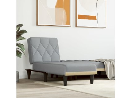 vidaXL Lenoška světle šedá textil