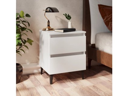 vidaXL Noční stolky 2 ks bílé 40 x 35 x 50 cm kompozitní dřevo