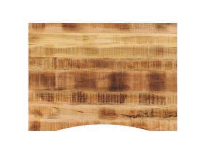 vidaXL Stolní deska s výřezem 100x80x2,5 cm masivní hrubý mangovník