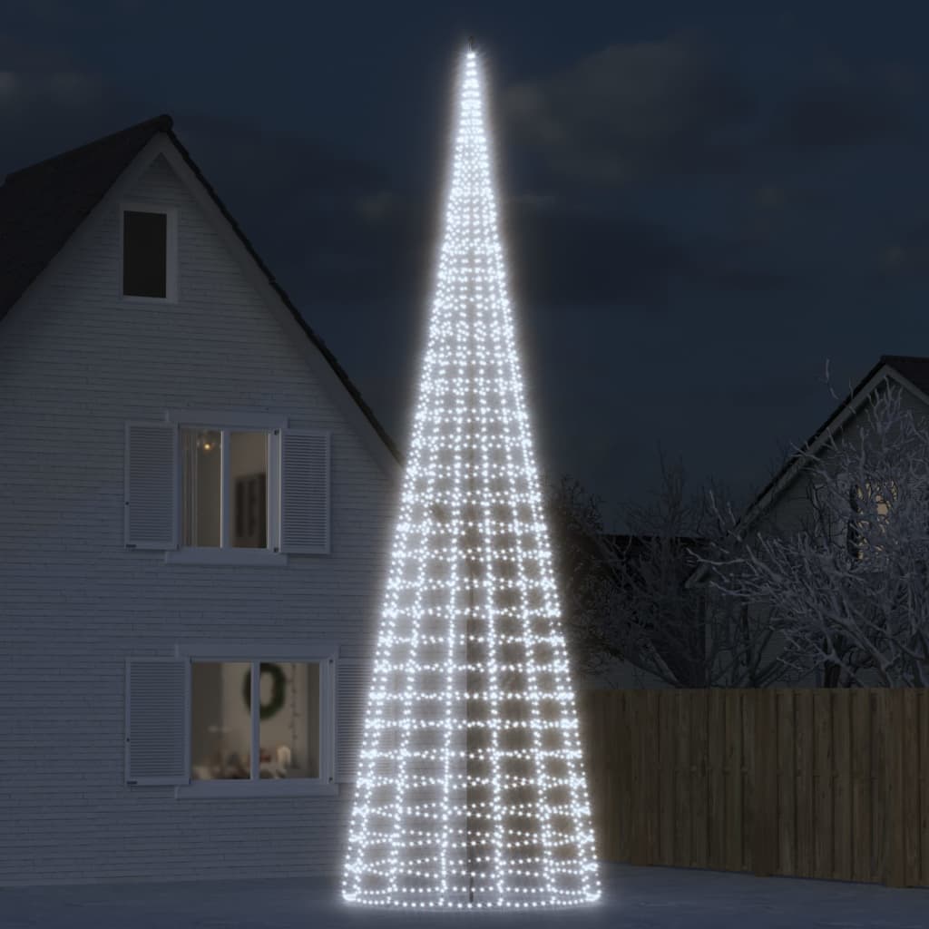 Levně vidaXL LED vánoční stromek 3000 studených bílých LED 800 cm