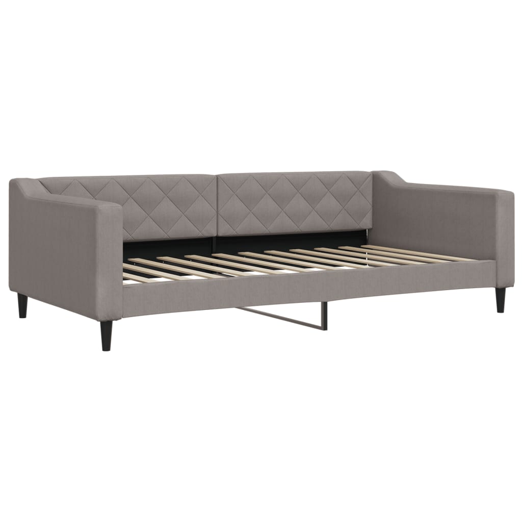 vidaXL Válenda s přistýlkou a zásuvkami taupe 100 x 200 cm textil