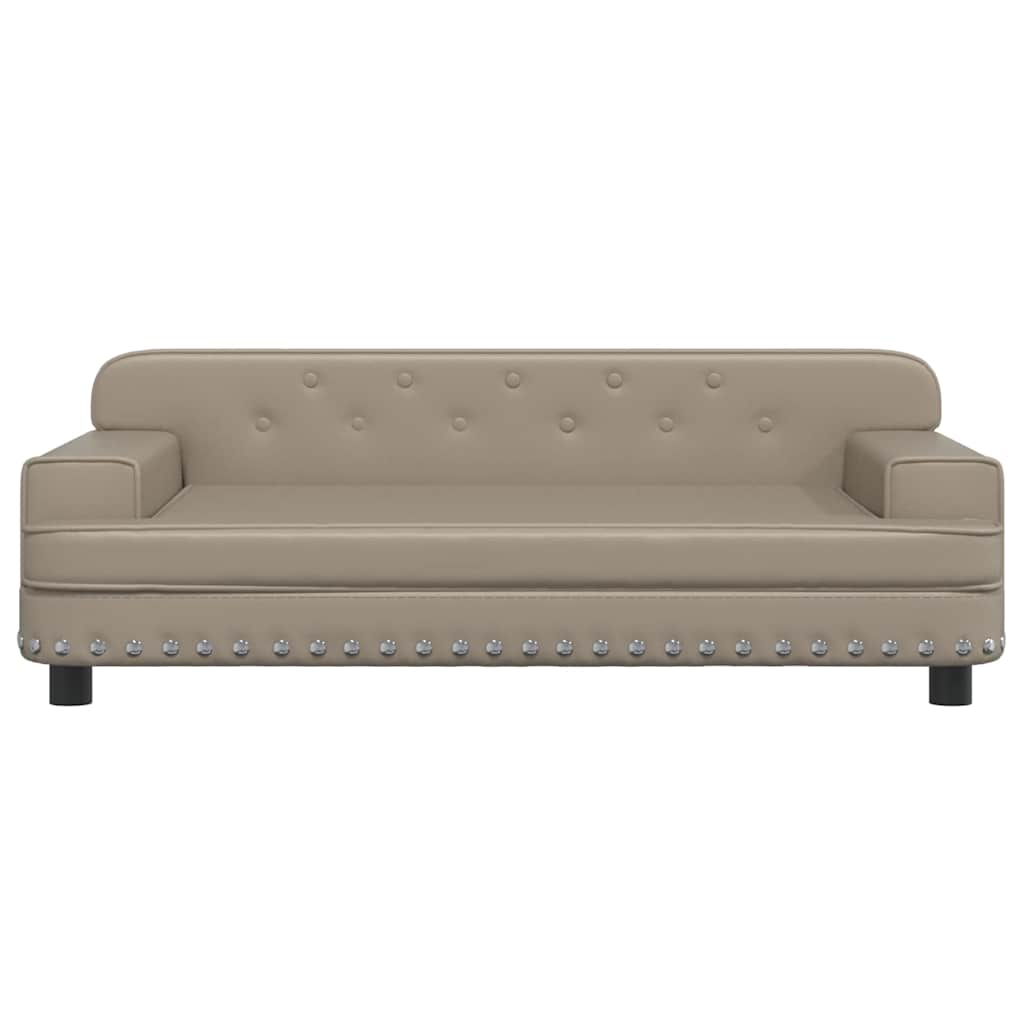 vidaXL Dětská pohovka cappuccino 90 x 53 x 30 cm umělá kůže