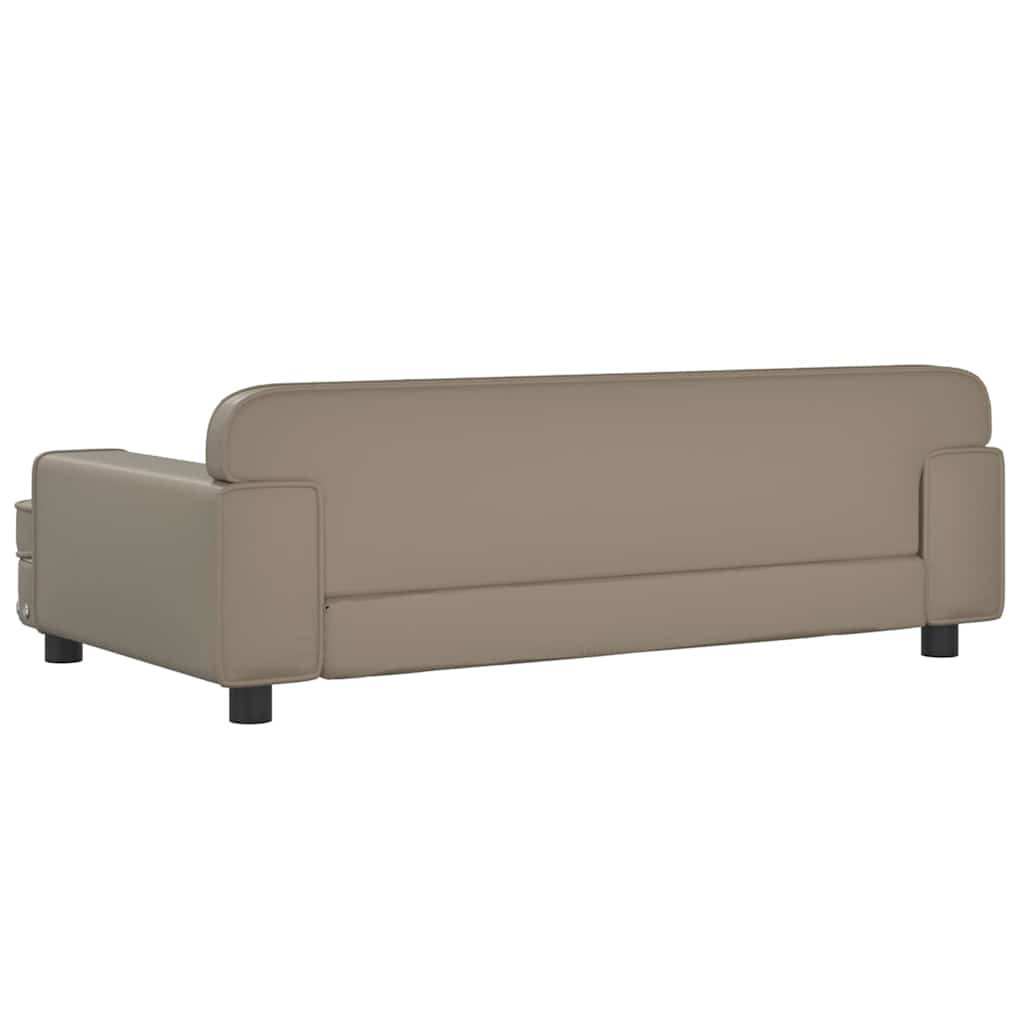vidaXL Dětská pohovka cappuccino 90 x 53 x 30 cm umělá kůže