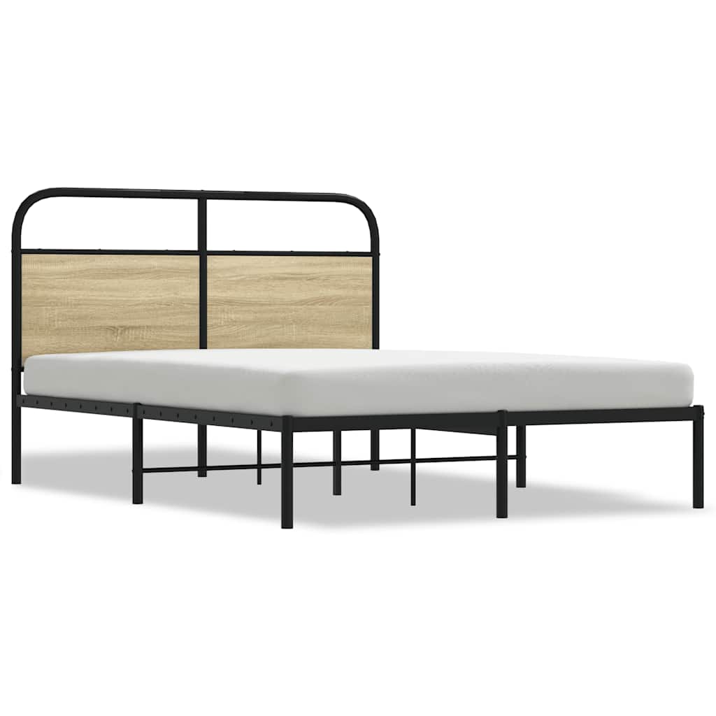 vidaXL Rám postele bez matrace 120x190 cm dub sonoma kompozitní dřevo