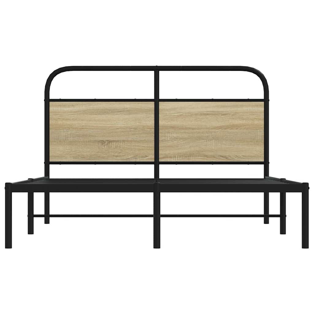 vidaXL Rám postele bez matrace 120x190 cm dub sonoma kompozitní dřevo