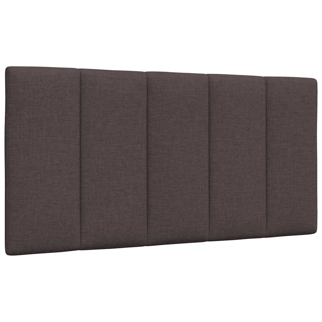 vidaXL Postel s matrací tmavě hnědá 100 x 200 cm textil