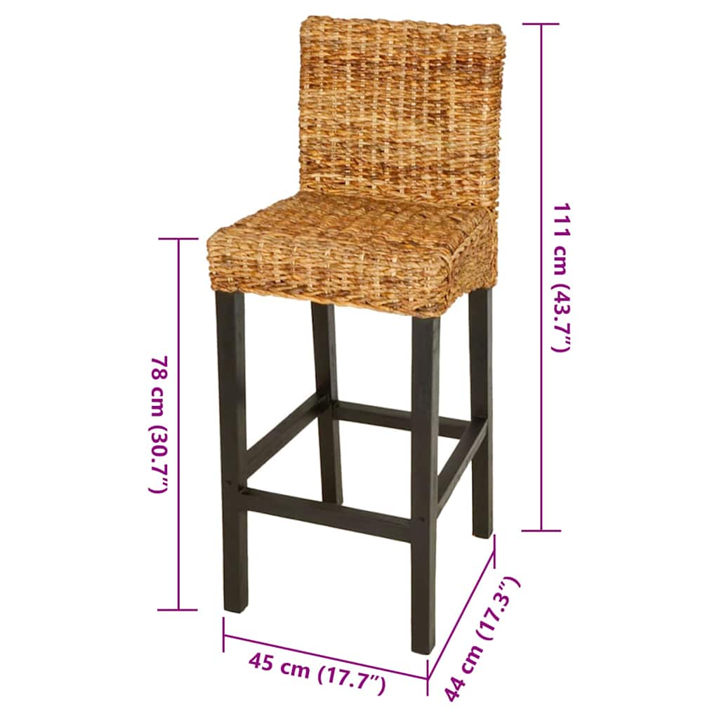 vidaXL Barové židle 2 ks abaka