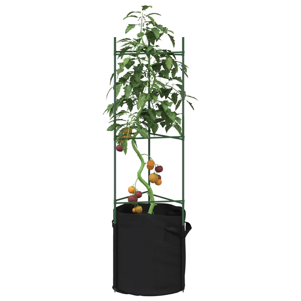Levně vidaXL Podpěrné klece pro rajčata s pytlem 8 ks 116 cm ocel a PP