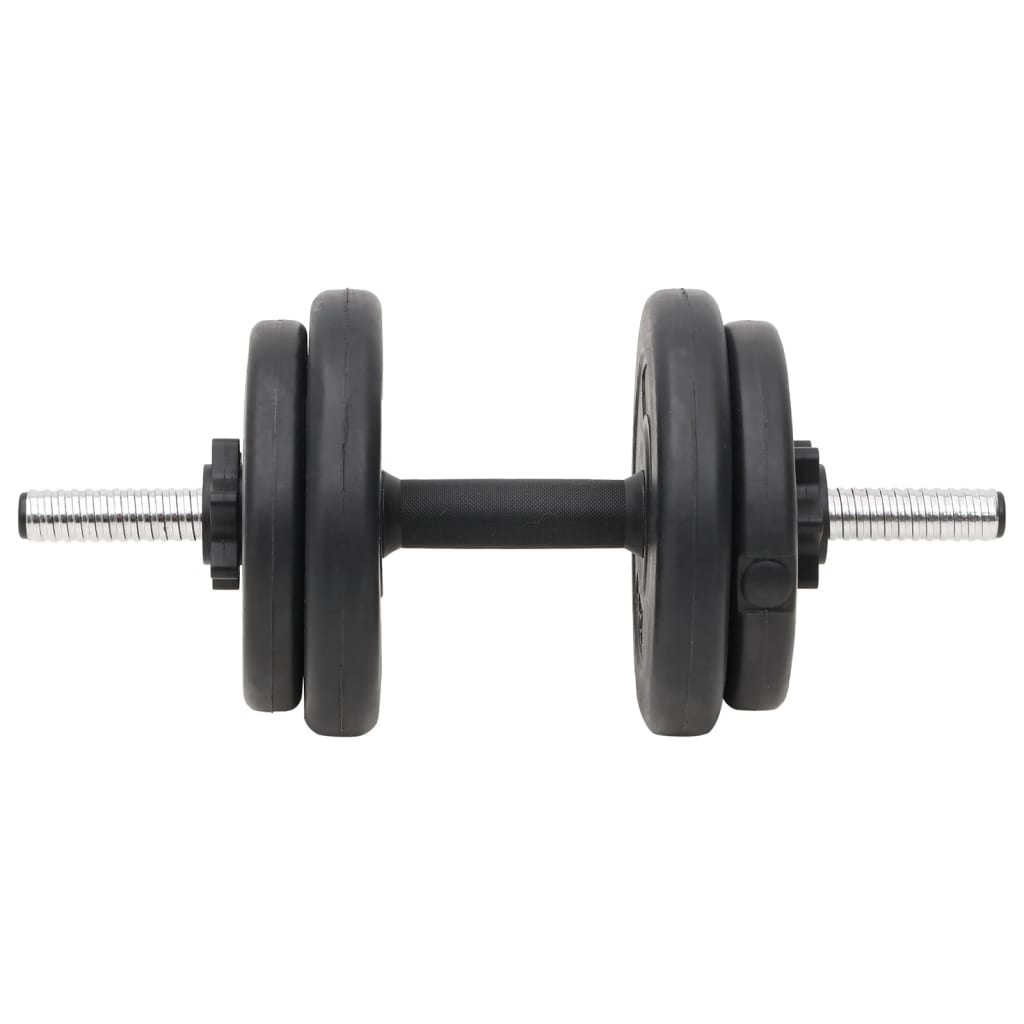 vidaXL Sada lomené obouruční a jednoručních činek se závažím 60 kg