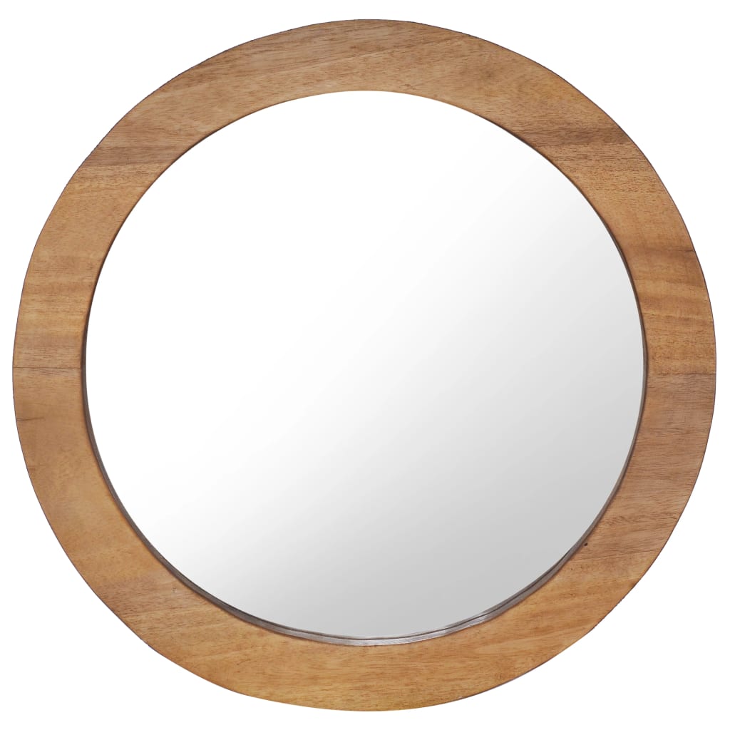 Levně vidaXL Nástěnné zrcadlo 60 cm teak kulaté
