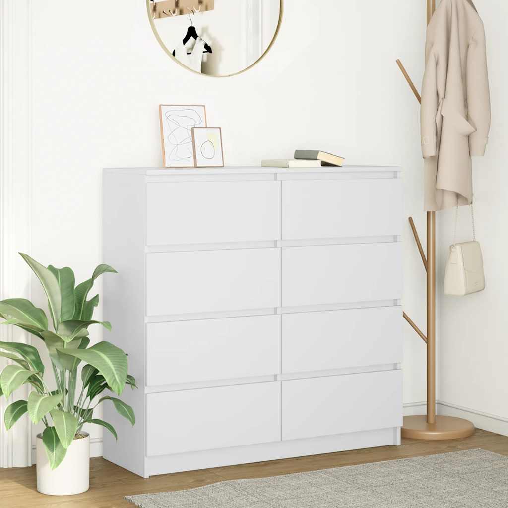 Levně vidaXL Příborník bílý 100x35x99 cm kompozitní dřevo